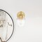 Designers Fountain Summer Jazz 5.5 in. 1-Light Brushed Gold Wall Sconce Light with Clear Glass Shade for Bathrooms D310M-WS-BG - alternate 4